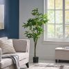 63 Inch Artificial Pachira Money Tree for Office Home Living Room Floor Patio Greening Porch Decor - Green - POLYETHYLENE