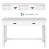 Home Office Writing Desk with 4 Drawer Computer Study Table - White