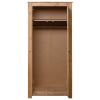 Wardrobe 31.5"x19.7"x67.5" Solid Pine Panama Range - Brown