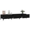 TV Stand Black 59.1"x13.6"x11.8" Engineered Wood - Black