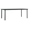 9 Piece Patio Dining Set Black - Black