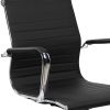 Techni Mobili Modern Medium Back Executive Office Chair, Black - as Pic