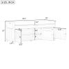 Storage Bench with 3 Shutter-shaped Doors,Shoe Bench with Removable Cushion and Hidden Storage Space - White - MDF