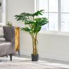 47 Inch Artificial Monstera Tree - Green - Iron+Plastic