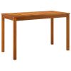 4 Piece Patio Dining Set with Cushions Solid Wood Acacia - Brown