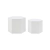 Coffee Tables,MDF with ash/oak/walnut veneer side table/coffee table/end table/nesting table set of 2, White Oak, 2Colors