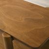 Metz Mid-Century Modern Wood Shelf Coffee Table, Walnut Finish - as Pic