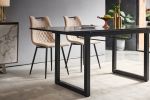 Square Extendable Dining Table with metal leg,Modern Space Saving Kitchen Table for Living Room( 70.86" W x 31.5" D x 29.5" H) - Black - MDF+Metal