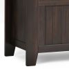 Acadian - Small Entryway Storage Bench - Brunette Brown - as Pic