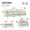 [New+Video] 3 Piece Living Room Sofa Set,Modular L Shaped Chenille Sectional Couch, 2 Colors - as Pic