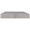 Floating Wall Shelf Concrete Gray 19.7"x9.1"x1.5" MDF - Grey