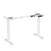 Height Adjustable Dual Motor Load Ergonomic Electric Standing Desk Frame 2-Stage With Memory Controller - Frame Only - White