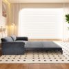 66" Queen Pull Out Sofa Bed, 3-in-1 Convertible Sleeper Sofa with Side Storage,Multi-Functional Velvet Loveseat Bed