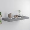 Floating Wall Shelf Gray 23.6"x9.3"x1.5" MDF - Grey