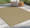 Earth GC_NTL1004 Jute/Jute 7 ft. 10 in. x 10 ft. 3 in. Indoor/Outdoor Area Rug - as Pic