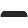 Floating Wall Shelves 4 pcs Black 15.7"x9.1"x1.5" MDF - Black