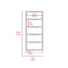 Cannon 5-Drawer Rectangle Dresser Black Wengue and Light Oak - as Pic