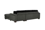Modern Reversible Sectional Corner-blocked Frame Reversible Cushions Throw Pillows 100% Foam Livingroom Furniture - as Pic