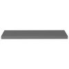 Floating Wall Shelves 2 pcs High Gloss Gray 35.4"x9.3"x1.5" MDF - Grey