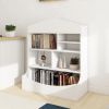 Multi-Functional 7 Shelf Bookcase, Storage Display, Rack, Organizer, White,14.37" D x 31.50" W x39.37" H - as Pic