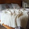 100% Cotton Waffle Weave Throw Blanket 50x60 inch