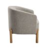 Style Comfort Accent Chair Taupe Upholstery Durable Frame Solid Wood Legs Contemporary Living Room Furniture 1pc - as Pic