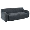 U_Style 81.5" Minimalist Compression Sofa, Curved Design, 3-Seater Casual Sofa for Living Rooms, Bedrooms, and Apartments - as Pic