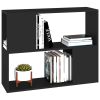 TV Stand Black 31.5"x9.4"x24.8" Engineered Wood - Black