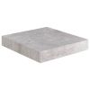 Floating Wall Shelves 4 pcs Concrete Gray 9.1"x9.3"x1.5" MDF - Grey