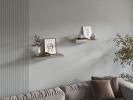 Floating Shelves 1.50" H, 2 Shelves, Taupe - as Pic