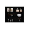 Floating Shelf Meeker, Kitchen, Black - Black - Material