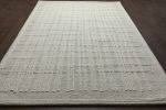 Abbey Latriss Ivory and Natural Wool Handwoven Area Rug - as Pic
