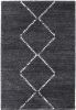 Granada Asher Black/ Ivory Argyle Area Rug - as Pic