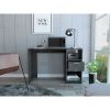 Covington 2-Shelf 1-Drawer Writing Desk Smokey Oak - as Pic
