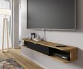 Icarus - TV stand 156 black / artisan oak - Default