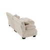 Cloud Couch 2 Seater Sofa for Living Room, Chenille 2 - Seat sofa with 2 Lumbar pillows and 2 throw pillows - Light coffee