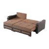 PrimeNest Azura Upholstered Convertible Sectional with Storage - as Pic