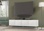 Surf 200 TV Stand white matt / white gloss - Default