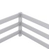 Full Size Floor Bed, Montessori Floor Bed with Fence, Kids Montessori Bed Full Size, Wood Montessori Floor Bed for Kids, Girls, Boys (GRAY) - as Pic
