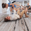 LOOM & LUXE Collection 2X3 Brown /Striped Non-Shedding Living Room Bedroom Dining Home Office Stylish and Stain Resistant Area Rug - as Pic