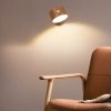 Walnut Magnetic Rechargeable Portable Motion Senseor Wall Lamp Dimmable Wall Scone Bedside Lamp - WOOD