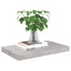 Floating Wall Shelf Concrete Gray 19.7"x9.1"x1.5" MDF - Grey