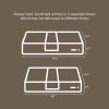 Twin over Full Bunk Bed with Ladder,Wooden Bunk Bed with High Guardrail and Ladder- Natural - Wood