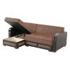 PrimeNest Azura Upholstered Convertible Sectional with Storage - as Pic