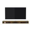 Northport Tv Stand, 3 Shelves - Natural Oak