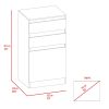 Celestial Dresser, Jewelry Box, Mirror, Two Drawers, Single Door Cabinet, White - White