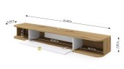 Icarus - TV Stand 156 artisan oak / white - Default