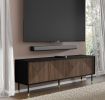 Woody IV - TV Stand 4D black / catania oak - Default