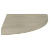 Floating Corner Shelves 2 pcs Oak 13.8"x13.8"x1.5" MDF - Brown