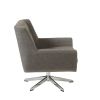 Swivel Lounge Chair with Star Based Swivel